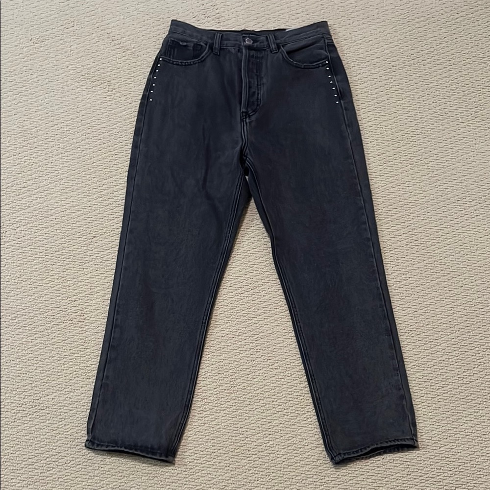 K&K | Studded Hip Mom Jeans